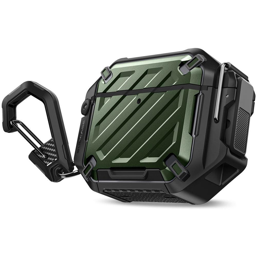 SUPCASE AirPods 4 UB Pro 軍規防摔殼,防水防塵,附登山扣 綠色