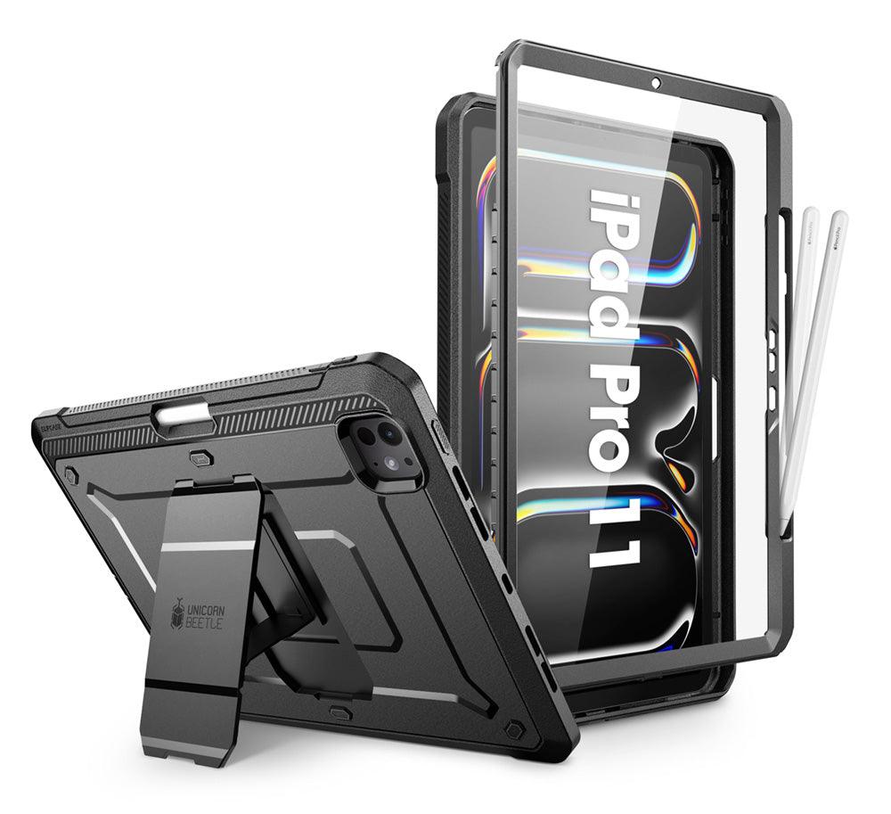 SUPCASE 2024 iPad Pro 13吋 UB Pro 防摔殼 筆槽防摔保護殼,軍規級防護,內建Apple Pencil Pro收納槽,多角度支架 黑色