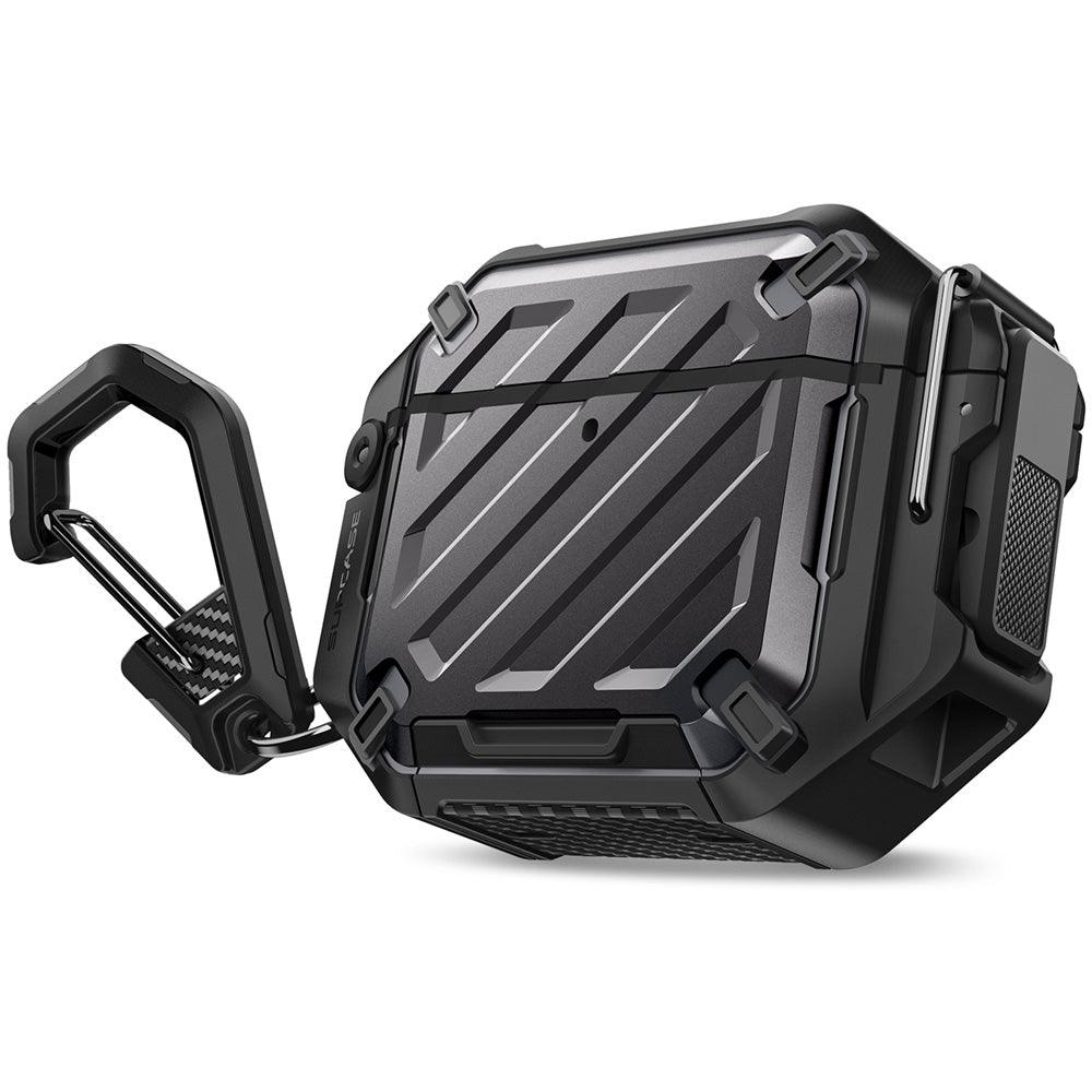 SUPCASE AirPods 4 UB Pro 軍規防摔殼,防水防塵,附登山扣 黑色