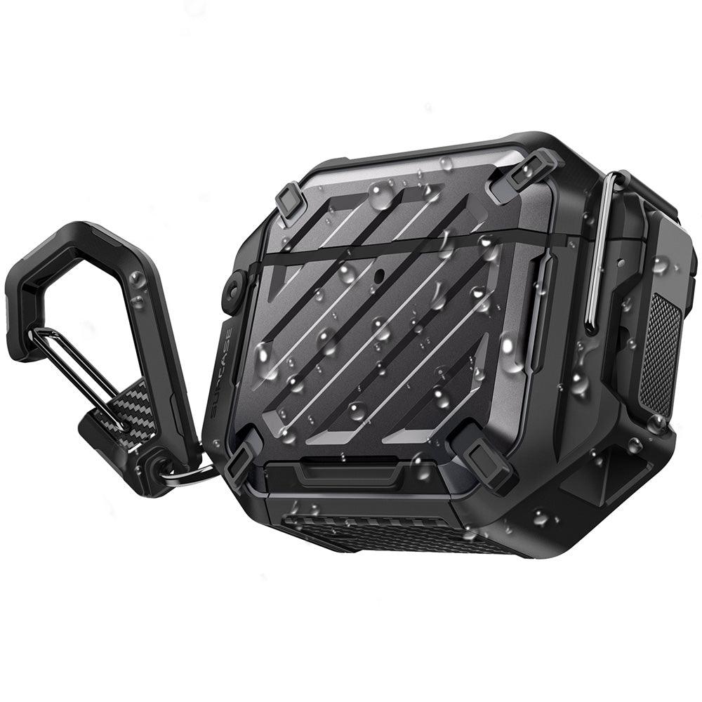 SUPCASE AirPods 4 UB Pro 軍規防摔殼,防水防塵,附登山扣 黑色