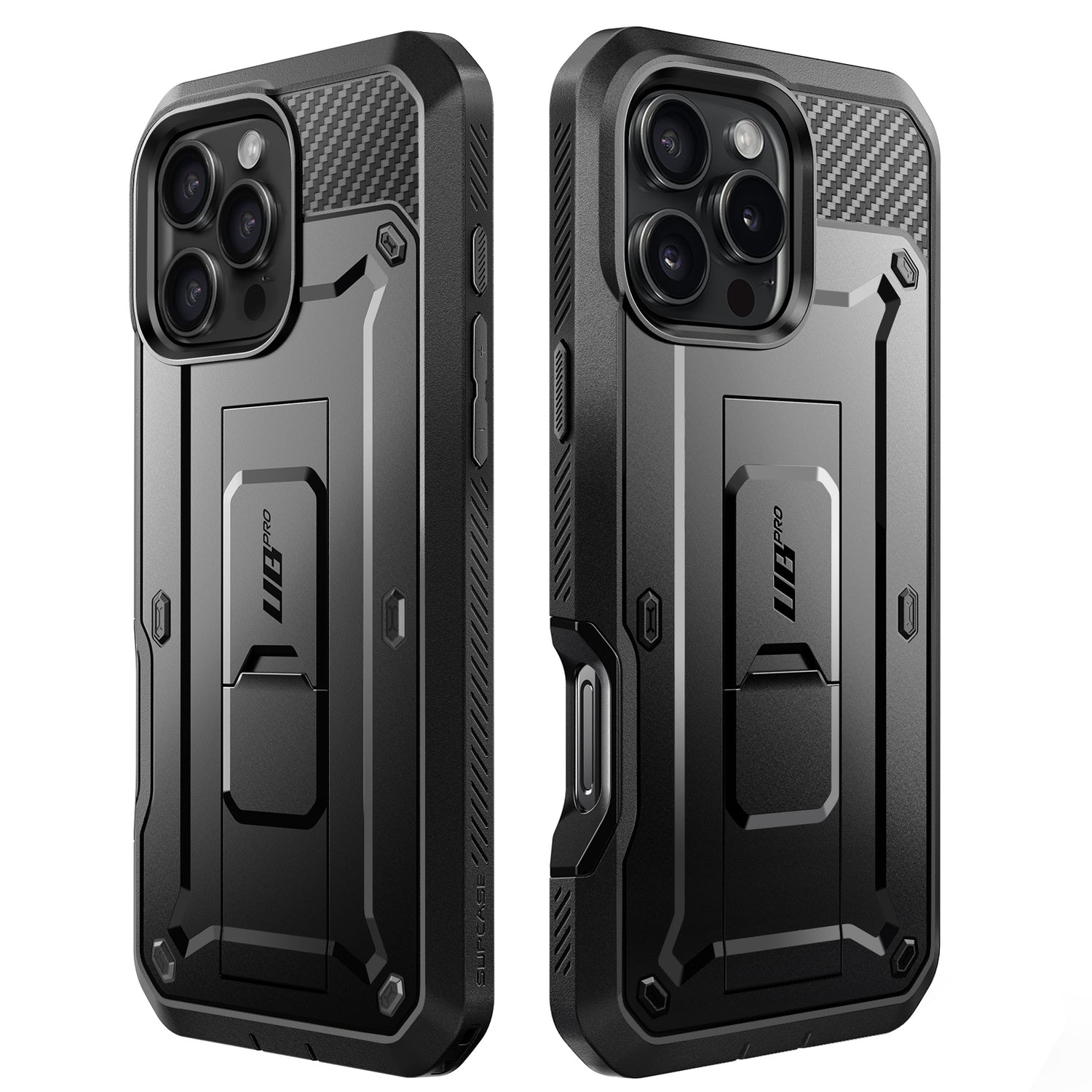 【SUPCASE】UB Pro iPhone 16 Pro Max 全防護支架軍規防摔殼6.8吋 黑