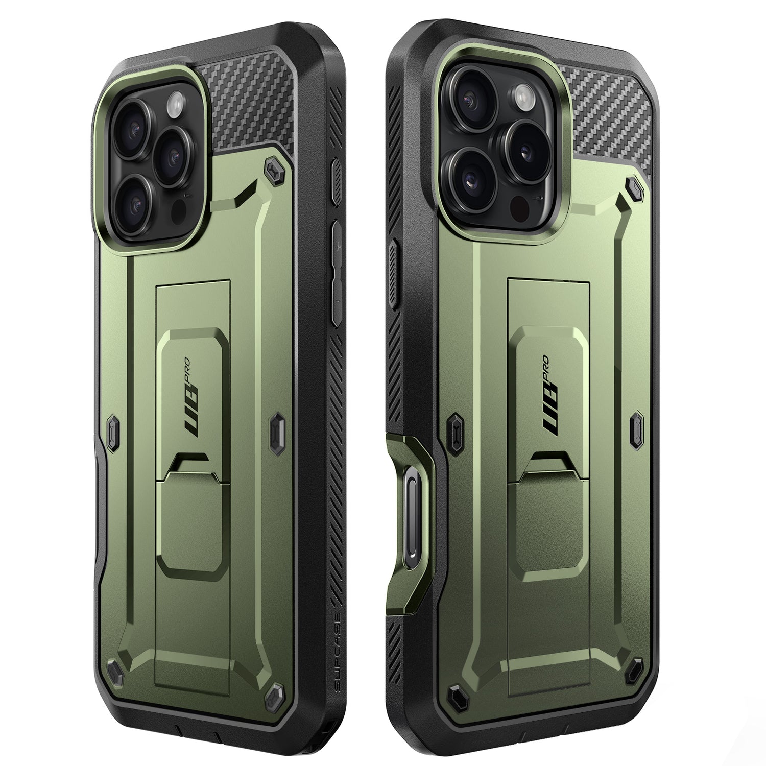 【SUPCASE】UB Pro iPhone 16 Pro Max 全防護支架軍規防摔殼6.8吋 抹茶綠