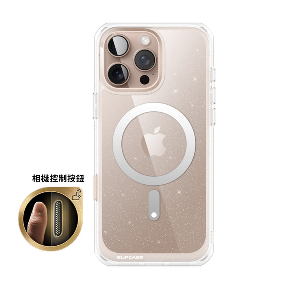 SUPCASE UB Mag 透色磁吸防摔殼 iPhone 16 Pro Max|相機按鍵-閃粉 圖3