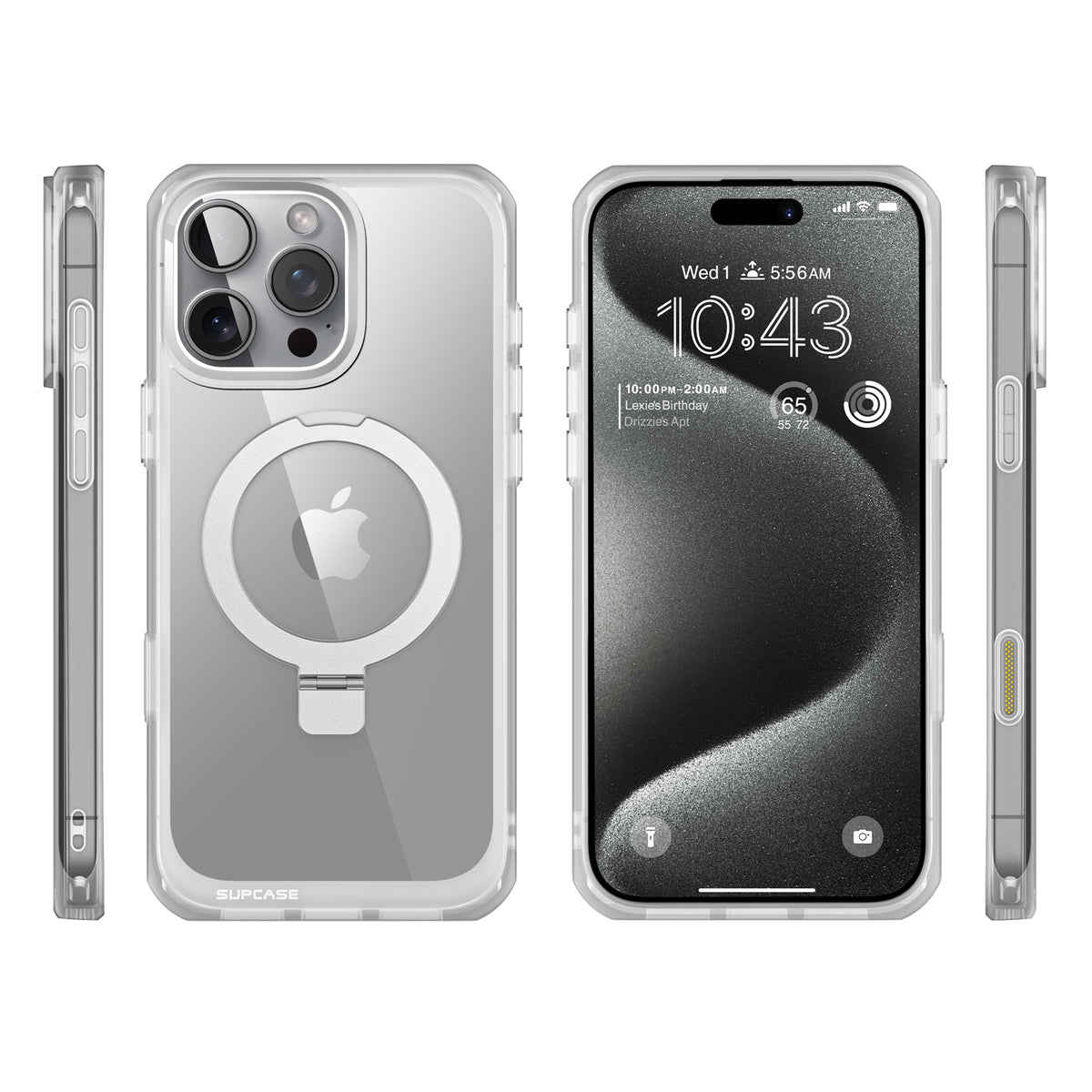 SUPCASE UB Mag Stand 透色磁吸支架軍規防摔殼 iPhone 16 Pro Max|相機按鍵-透明色 圖5