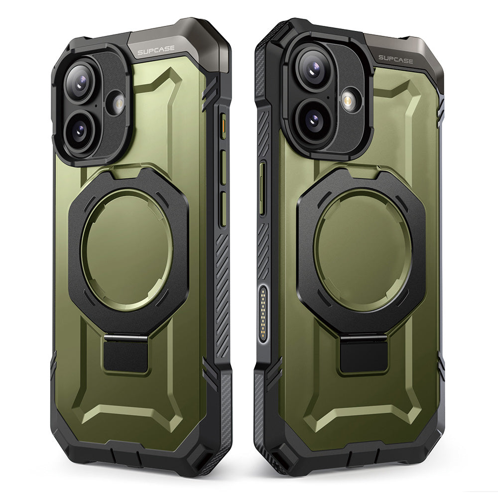 SUPCASE UB Grip 頂級磁吸支架軍規防摔殼 iPhone 17|相機按鍵-綠色 圖2