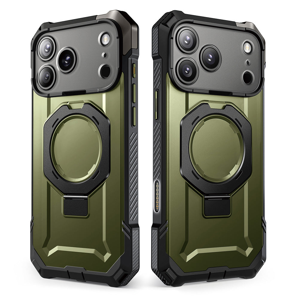 SUPCASE UB Grip 頂級磁吸支架軍規防摔殼 iPhone 17 Pro|相機按鍵-綠色 圖2