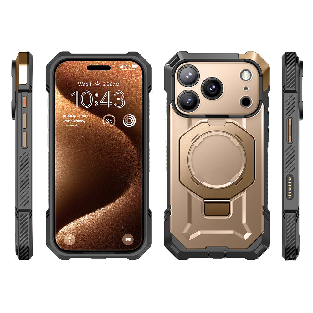 SUPCASE UB Grip 頂級磁吸支架軍規防摔殼 iPhone 17 Pro|相機按鍵-沙色 圖4