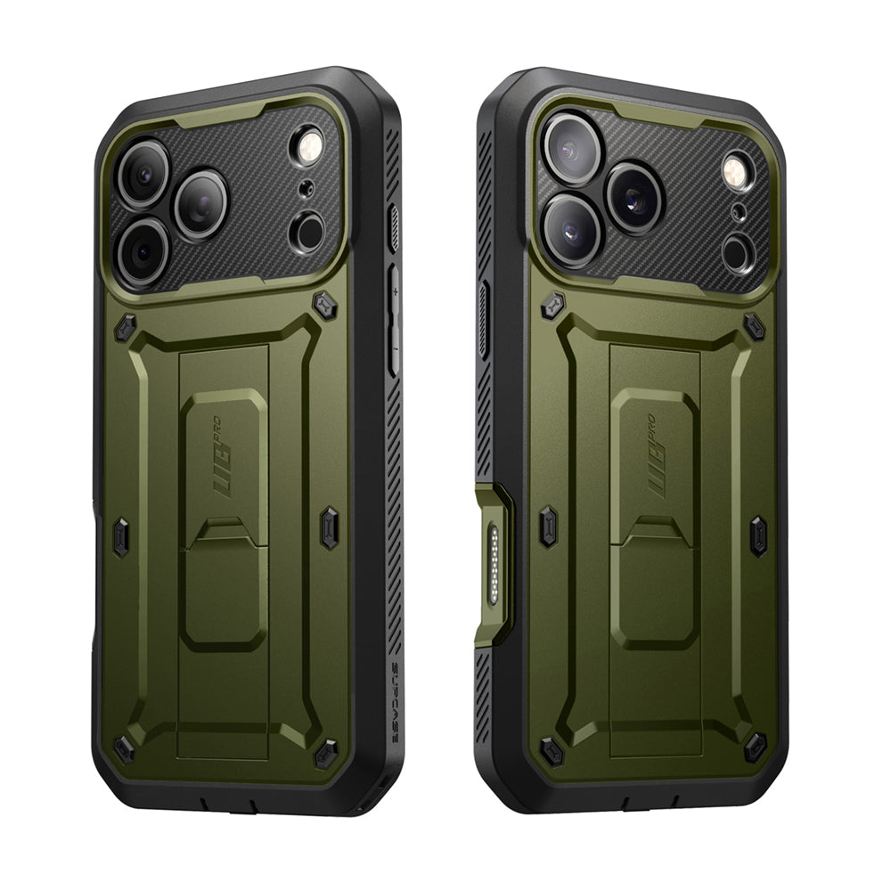 SUPCASE UB Pro 全面防護支架軍規防摔殼 iPhone 17 Pro Max-綠色 圖2