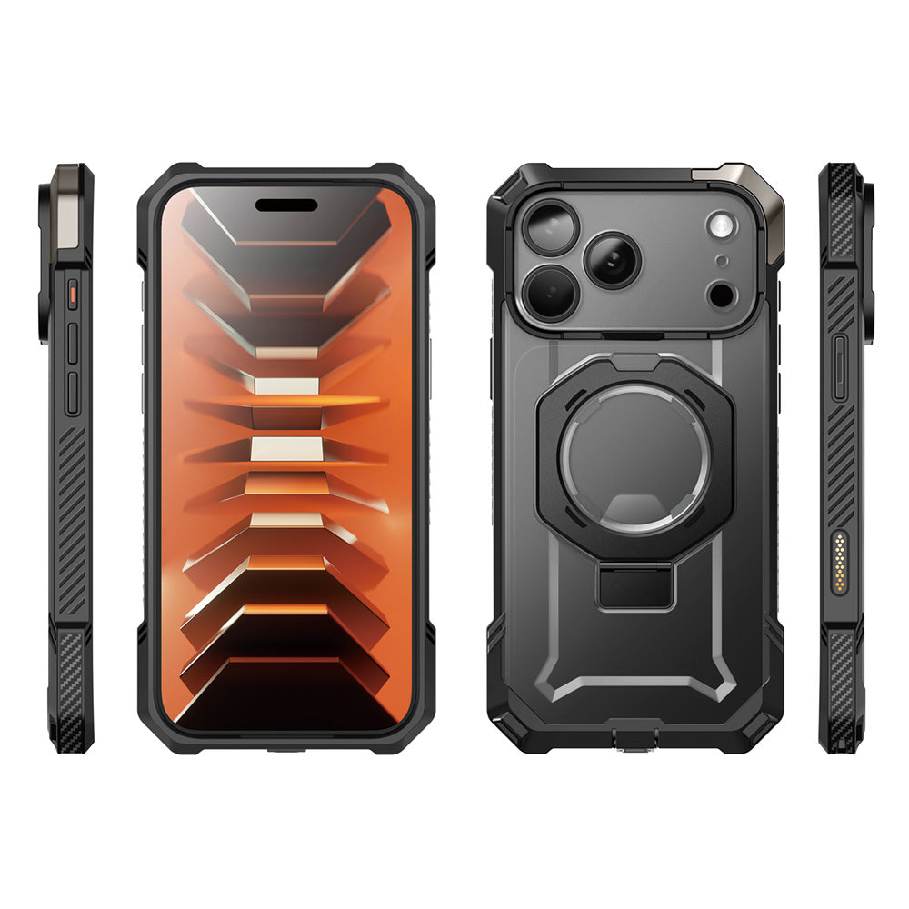 UB Grip 頂級磁吸支架軍規防摔殼 iPhone 18 Pro|相機按鍵-黑色
