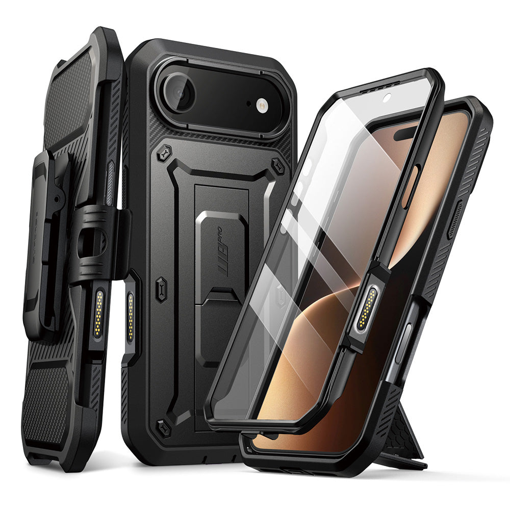 SUPCASE UB Pro 全面防護支架軍規防摔殼 iPhone Air-黑色