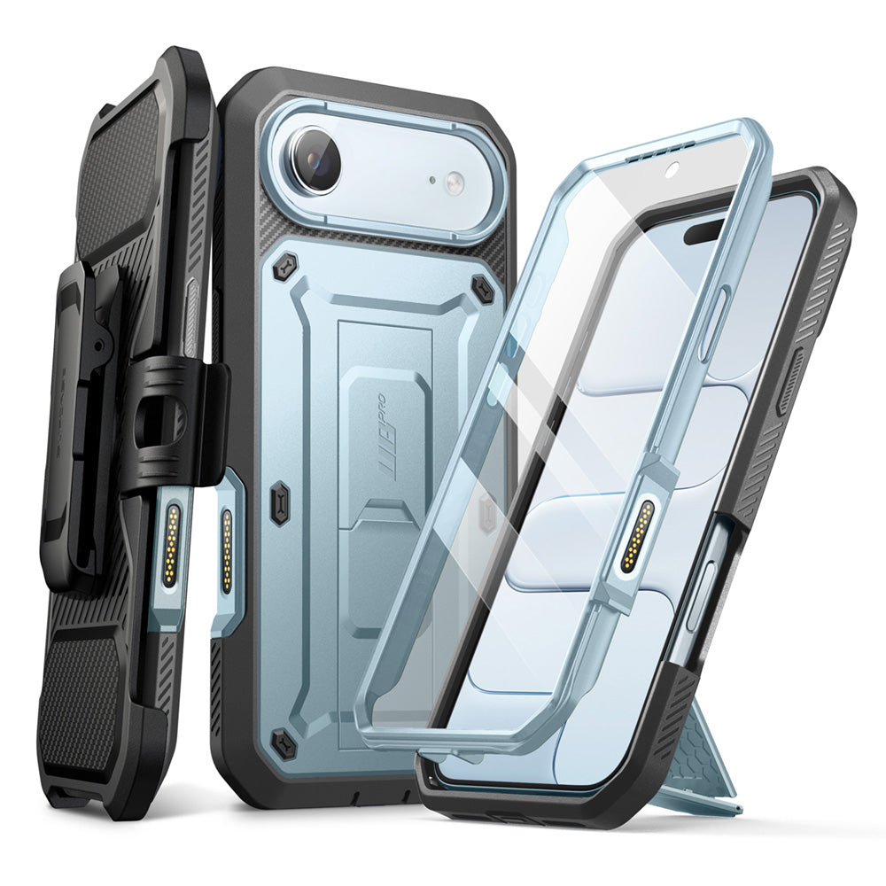 SUPCASE UB Pro 全面防護支架軍規防摔殼 iPhone Air-天藍