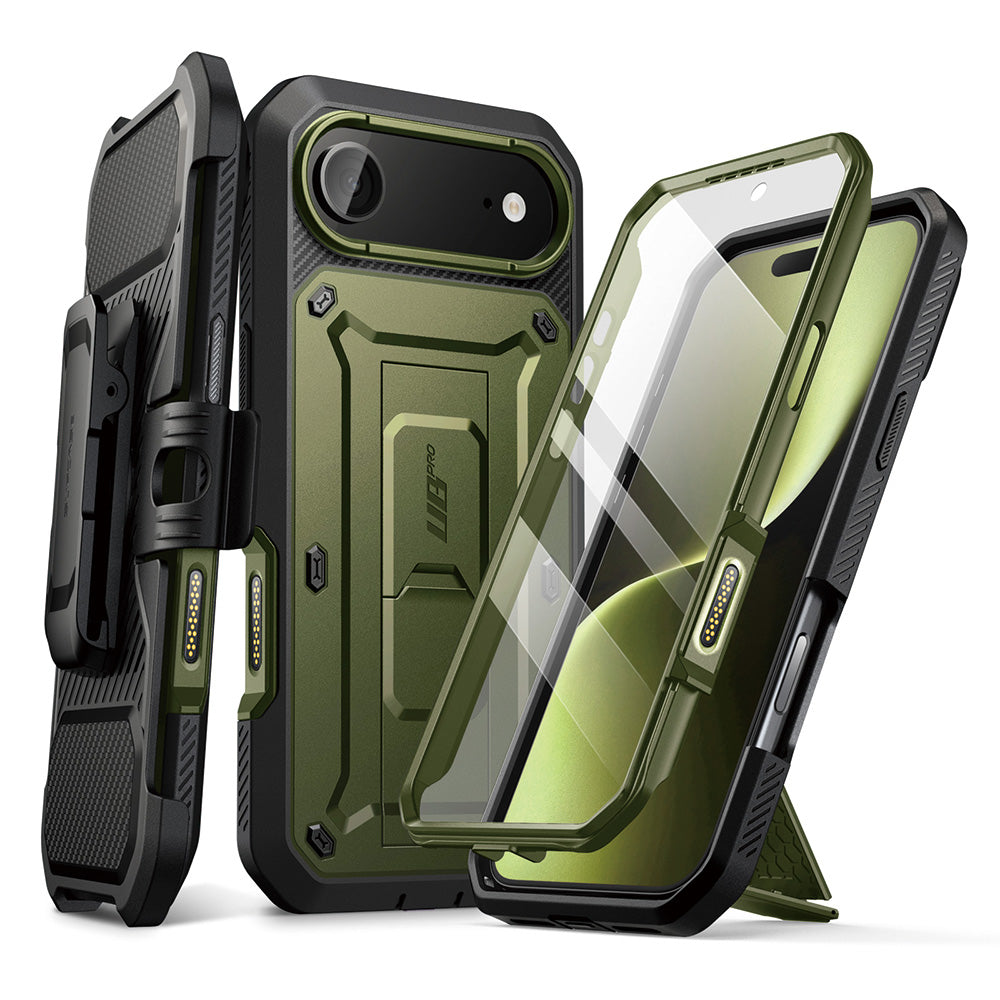 SUPCASE UB Pro 全面防護支架軍規防摔殼 iPhone Air-綠色