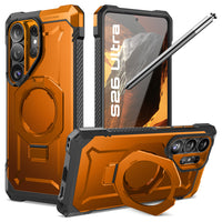 UB Grip 頂級磁吸支架軍規防摔殼 Samsung Galaxy S26 Ultra-橘色
