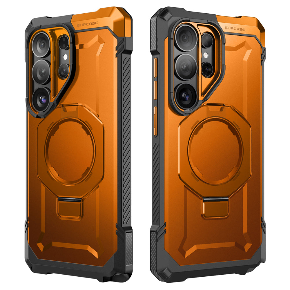 SUPCASE UB Grip 頂級磁吸支架軍規防摔殼 Samsung Galaxy S26 Ultra-橘色 圖2