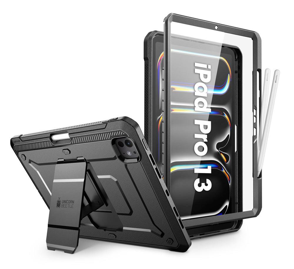 SUPCASE 2024 iPad Pro 13吋 UB Pro 防摔殼 筆槽防摔保護殼，軍規級防護，內建Apple Pencil Pro收納槽，多角度支架 黑色