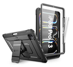 SUPCASE 2024 iPad Pro 13吋 UB Pro 防摔殼 筆槽防摔保護殼，軍規級防護，內建Apple Pencil Pro收納槽，多角度支架 黑色
