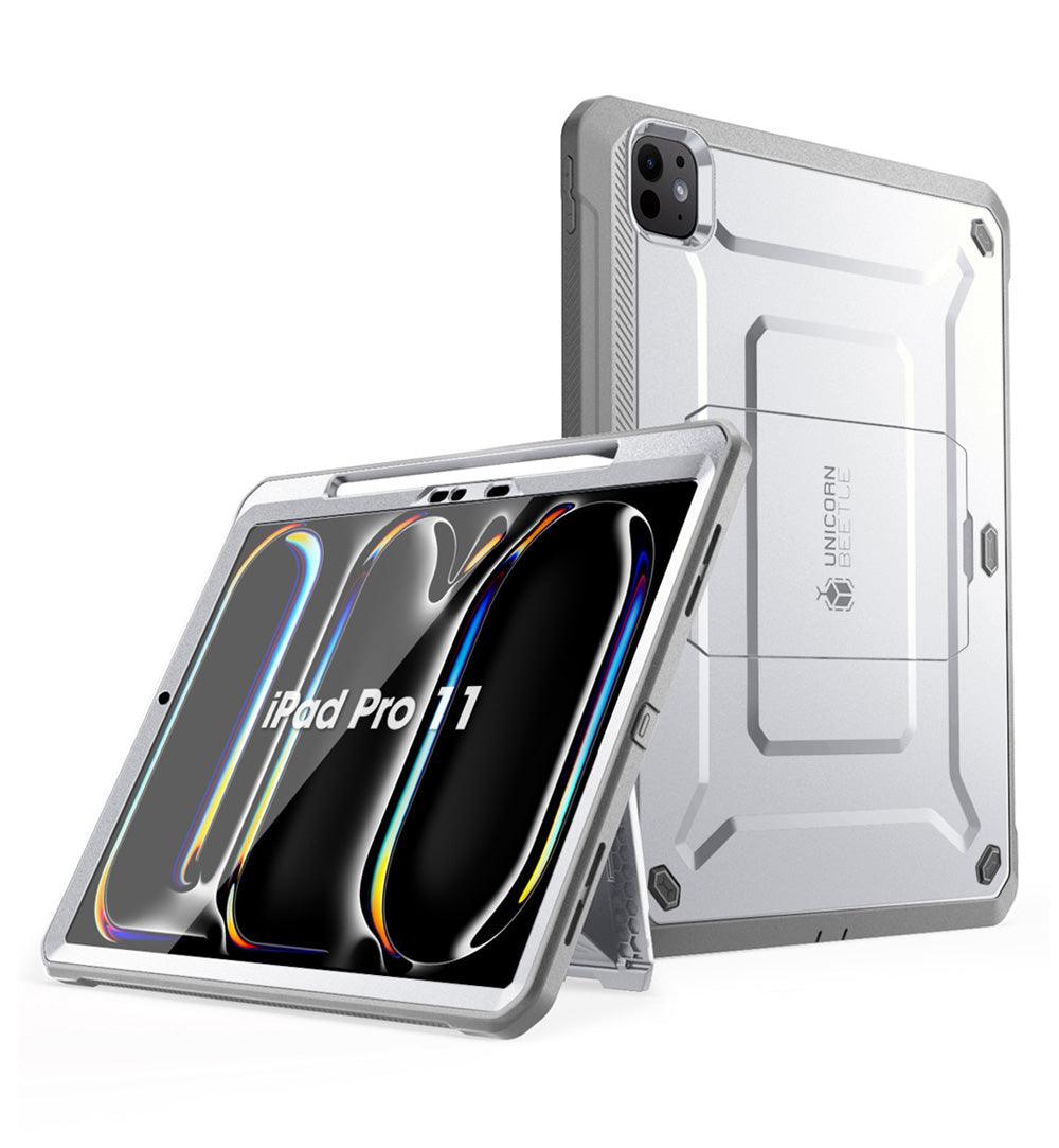 SUPCASE 2024 iPad Pro 11 吋 / 13 吋 UB Pro 防摔保護殼｜內建筆槽｜耐衝擊支架式設計白色
