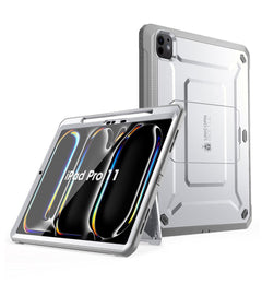 SUPCASE 2024 iPad Pro 11 吋 / 13 吋 UB Pro 防摔保護殼｜內建筆槽｜耐衝擊支架式設計白色