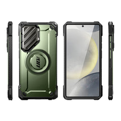 SUPCASE UB Mag XT 探索者 Samsung Galaxy S25 Ultra 5G 軍規防摔鏡頭蓋支架殼，MagSafe磁吸，鋅合金鏡頭蓋保護。綠色。