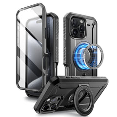 SUPCASE UB Pro Mag iPhone 16 Pro Max 6.9吋 全面防護磁吸支架軍規防摔殼 黑