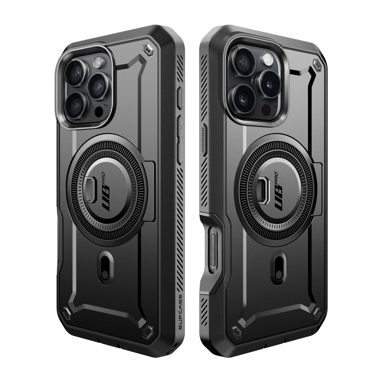 SUPCASE UB Pro Mag iPhone 16 Pro 6.3吋 全面防護磁吸支架軍規防摔殼 黑