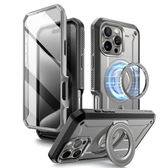 SUPCASE UB Pro Mag iPhone 16 Pro 6.3吋 全面防護磁吸支架軍規防摔殼 鈦空灰