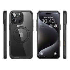 SUPCASE UB Mag Stand iPhone 16 Pro Max 系列 軍規防摔殼，附帶磁吸支架和相機按鍵 黑色