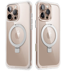 SUPCASE UB Mag Stand iPhone 16 Pro Max 系列 軍規防摔殼，附帶磁吸支架和相機按鍵 透明色