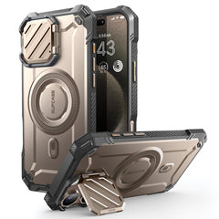 SUPCASE UB Mag XT探索者 iPhone 16 Pro Max 系列 軍規防摔殼，附鏡頭蓋支架，型號 CS2 玫瑰金