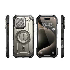 SUPCASE UB Mag XT探索者 iPhone 16 Pro Max 系列 軍規防摔殼，附鏡頭蓋支架，型號 CS2 鈦空灰