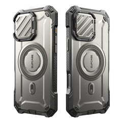 SUPCASE UB Mag XT探索者 iPhone 16 Pro Max 系列 軍規防摔殼，附鏡頭蓋支架，型號 CS2 鈦空灰
