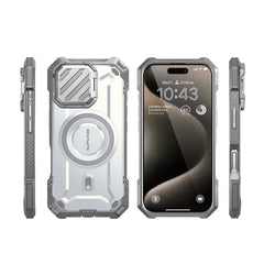 SUPCASE UB Mag XT探索者 iPhone 16 Pro Max 系列 軍規防摔殼，附鏡頭蓋支架，型號 CS2 白色