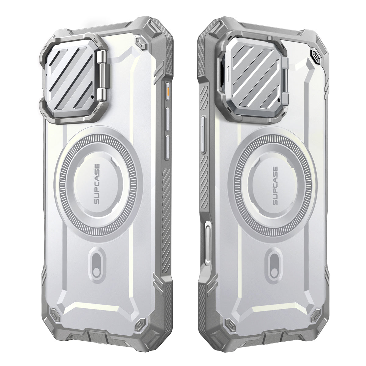 SUPCASE UB Mag XT探索者 iPhone 16 Pro Max 系列 軍規防摔殼，附鏡頭蓋支架，型號 CS2 白色