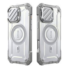SUPCASE UB Mag XT探索者 iPhone 16 Pro Max 系列 軍規防摔殼，附鏡頭蓋支架，型號 CS2 白色