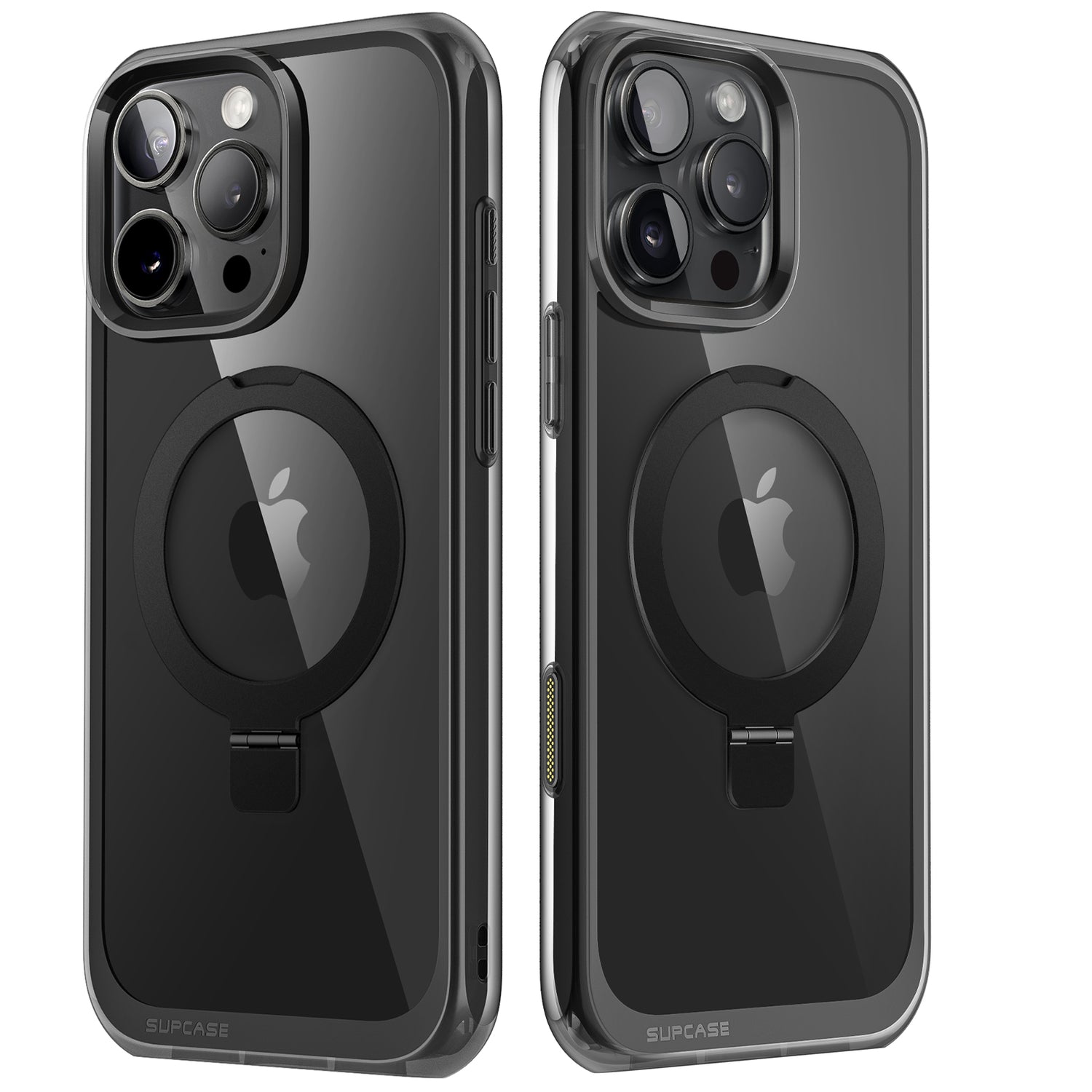 SUPCASE UB Mag Stand iPhone 16 Pro 系列 軍規防摔殼,附帶磁吸支架和相機按鍵 黑色