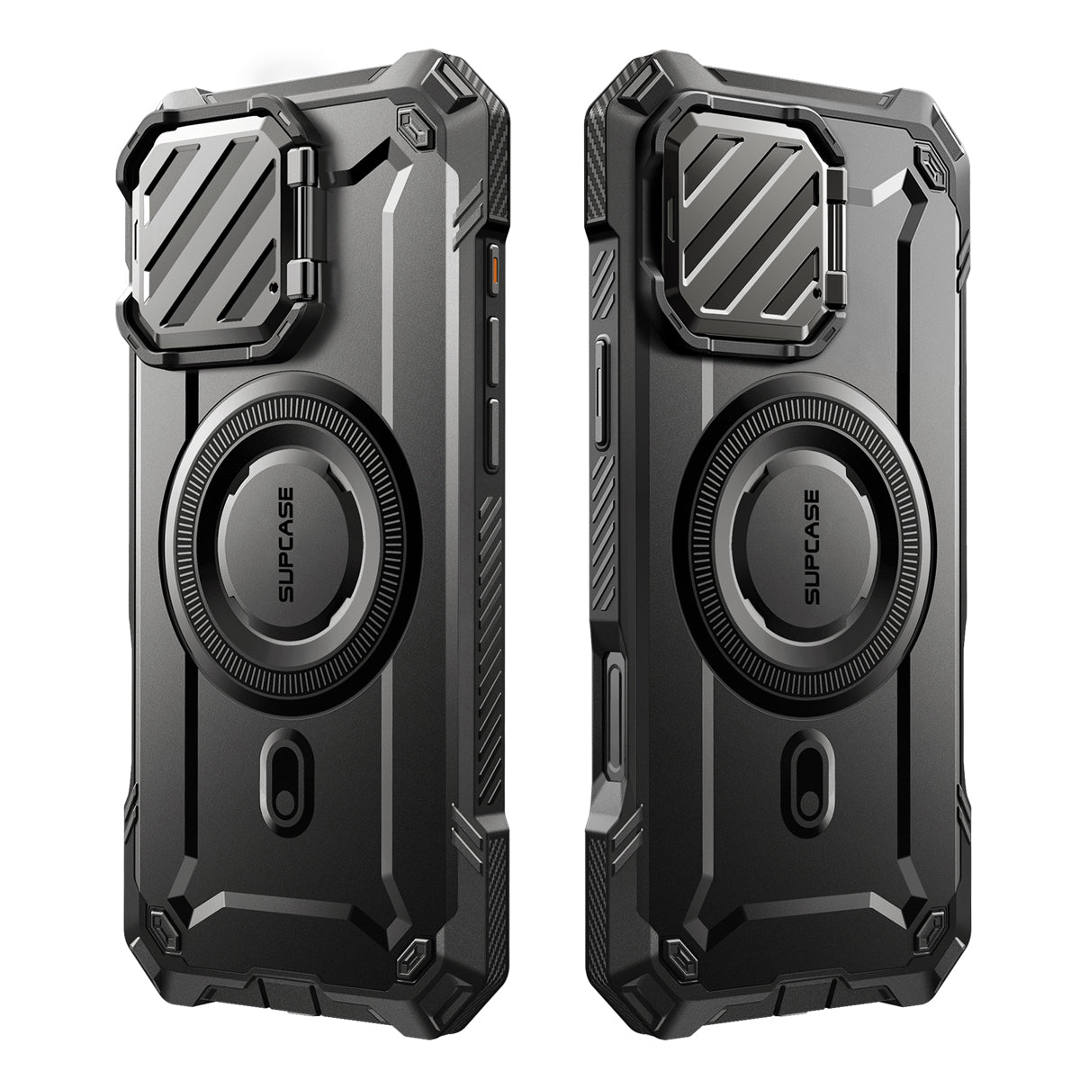 SUPCASE UB Mag XT探索者 iPhone 16 Pro 系列 軍規防摔殼，附鏡頭蓋支架，型號 CS2 黑色