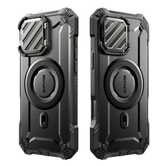 SUPCASE UB Mag XT探索者 iPhone 16 Pro 系列 軍規防摔殼，附鏡頭蓋支架，型號 CS2 黑色