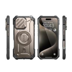 SUPCASE UB Mag XT探索者 iPhone 16 Pro 系列 軍規防摔殼，附鏡頭蓋支架，型號 CS2 玫瑰金