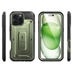 【SUPCASE】UB Pro iPhone 16 Pro Max 全防護支架軍規防摔殼6.8吋 抹茶綠