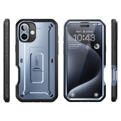 【SUPCASE】UB Pro iPhone 16全防護支架軍規防摔殼6.1吋 海洋藍