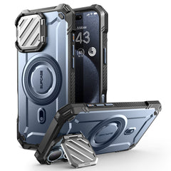 SUPCASE UB Mag XT探索者 iPhone 16 系列 軍規防摔殼，附鏡頭蓋支架，型號 CS2 海洋藍