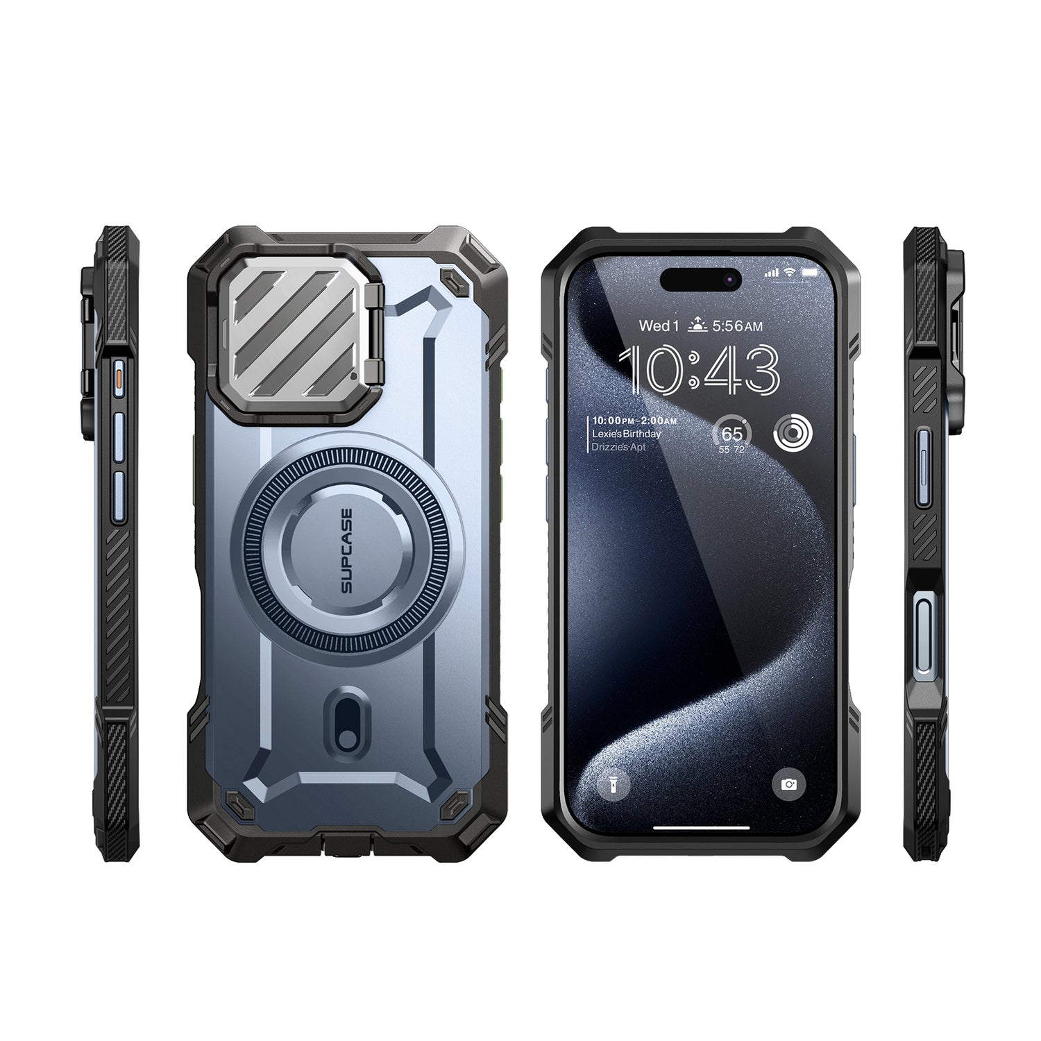 SUPCASE UB Mag XT探索者 iPhone 16 系列 軍規防摔殼，附鏡頭蓋支架，型號 CS2 海洋藍