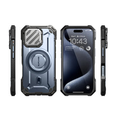 SUPCASE UB Mag XT探索者 iPhone 16 系列 軍規防摔殼，附鏡頭蓋支架，型號 CS2 海洋藍
