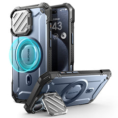 SUPCASE UB Mag XT探索者 iPhone 16 系列 軍規防摔殼，附鏡頭蓋支架，型號 CS2 海洋藍