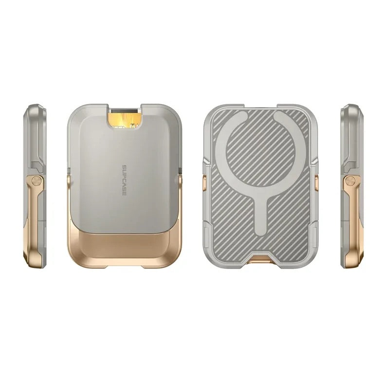 SUPCASE MagSafe 磁吸卡夾支架｜碳纖維款－沙色