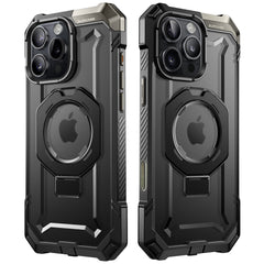 SUPCASE UB Grip iPhone 16 Pro 軍規防摔殼，附帶磁吸支架和相機按鍵-黑色