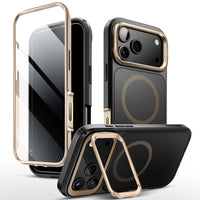 i-Blason 附支架軍規防摔手機殼 iPhone 17 Pro Max－沙色