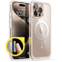 UB Mag 透色磁吸防摔殼 iPhone 16 Pro｜相機按鍵－閃粉