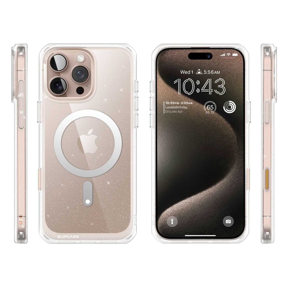 SUPCASE UB Mag 透色磁吸防摔殼 iPhone 16 Pro｜相機按鍵－閃粉 圖4