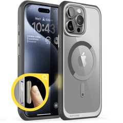 SUPCASE UB Mag 透色磁吸防摔殼 iPhone 16 Pro｜相機按鍵－灰色